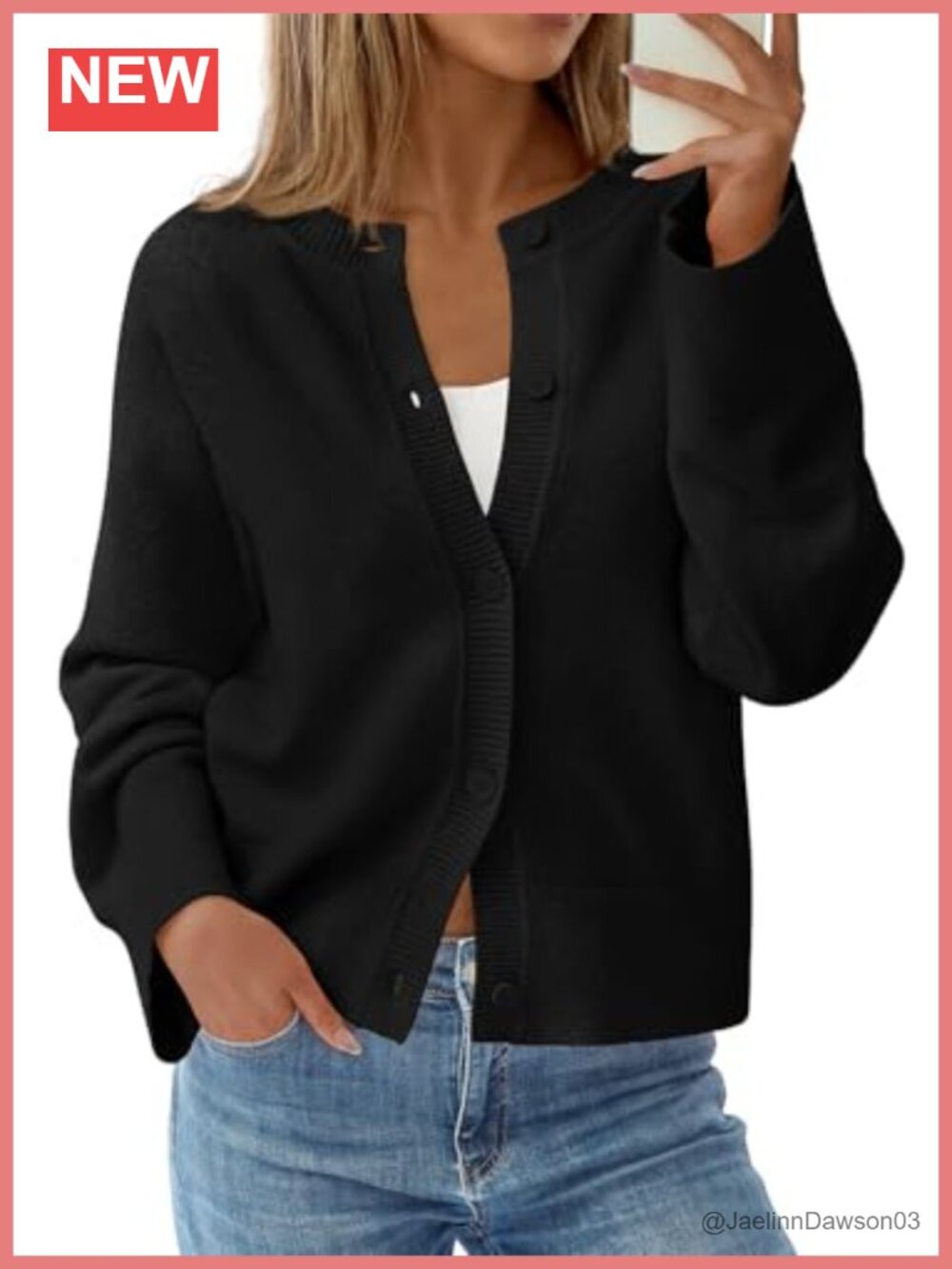 Oversized Drop Shoulder Cardigan Sweater Long Bell Sleeves Button Up Chunky Knit
